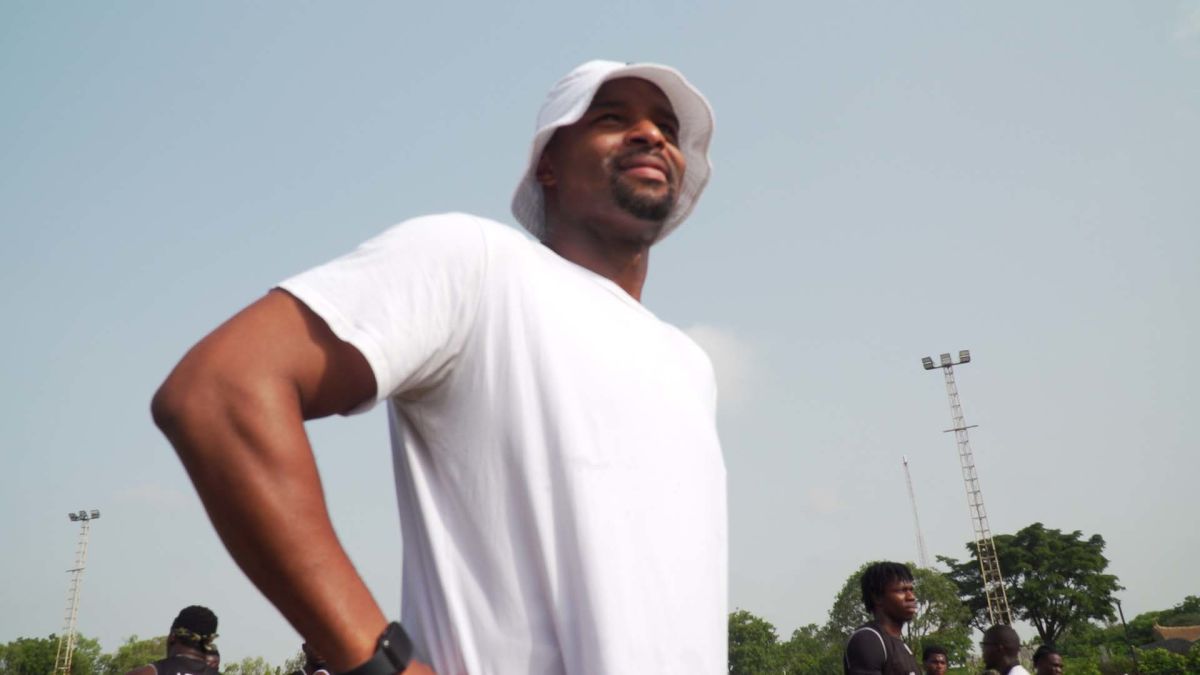 Osi Umenyiora on The Uprise, program to develop NFL football in