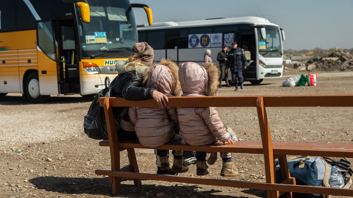 Millions of women and children have fled war in Ukraine picture