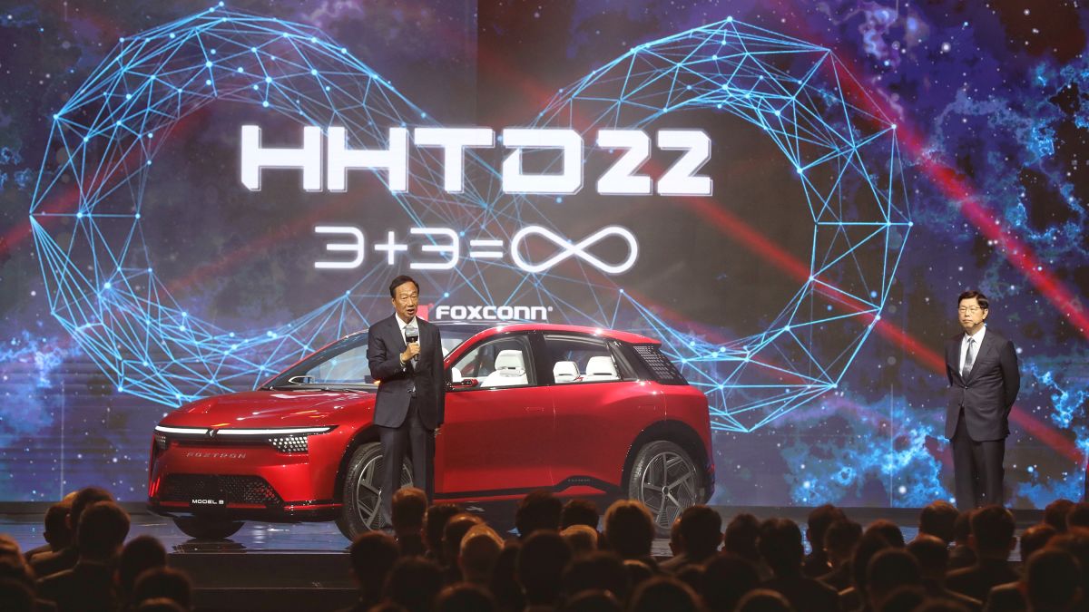 Foxconn unveils new electric pickup truck and crossover hatchback