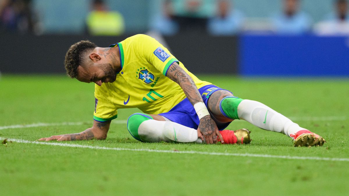 Neymar in Brazil's jersey, in the FIFA World Cup 2014