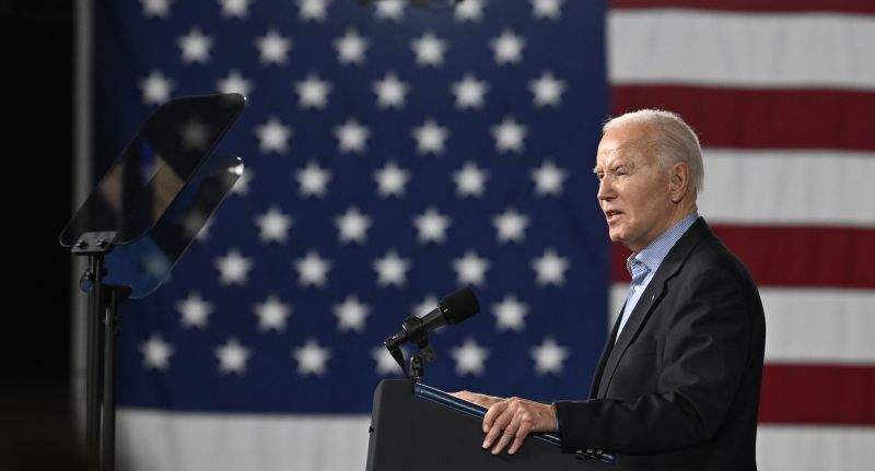 President Joe Biden delivers remarks at a campaign event in Atlanta on Saturday.