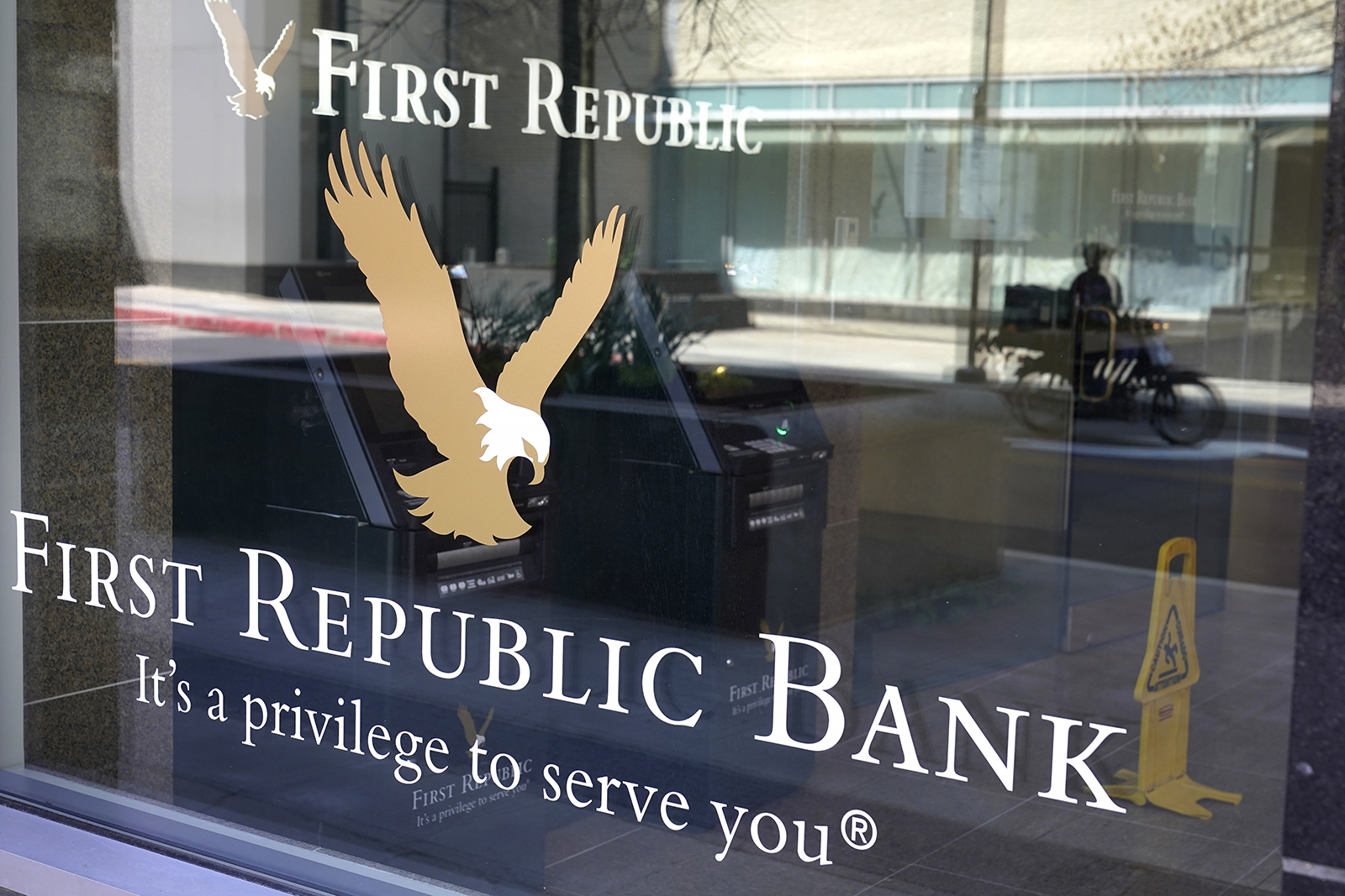 A First Republic Bank branch location seen on April 26 in Boston, MA. 