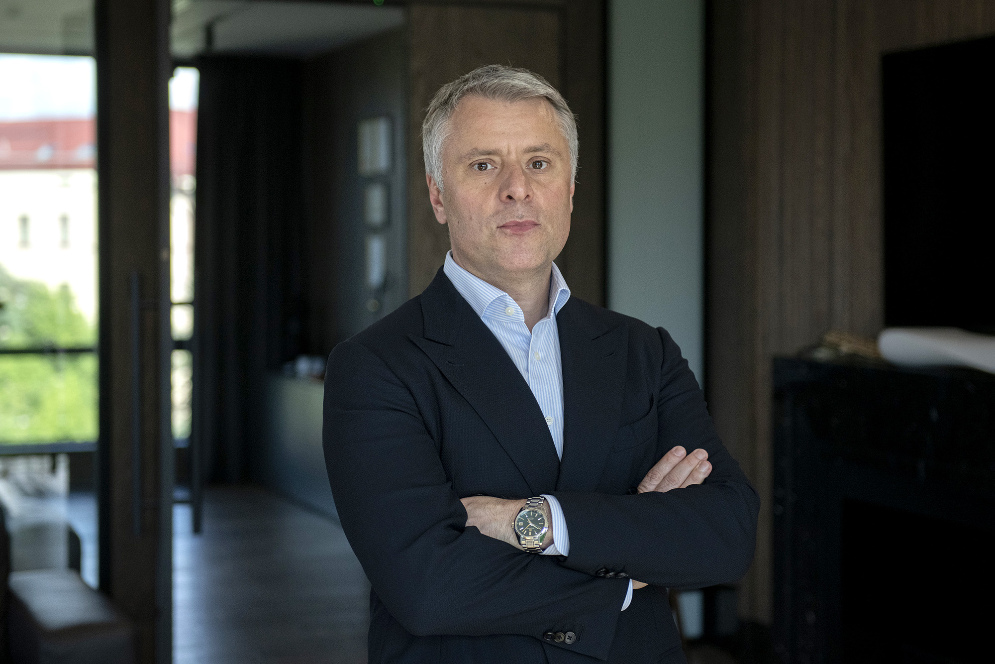 Yuriy Vitrenko, chief executive officer of NJSC Naftogaz Ukrainy, in his office in Kyiv, Ukraine, on July 14.