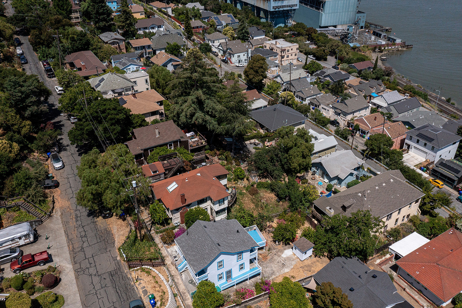 Homes in Crockett, California, on July 3.