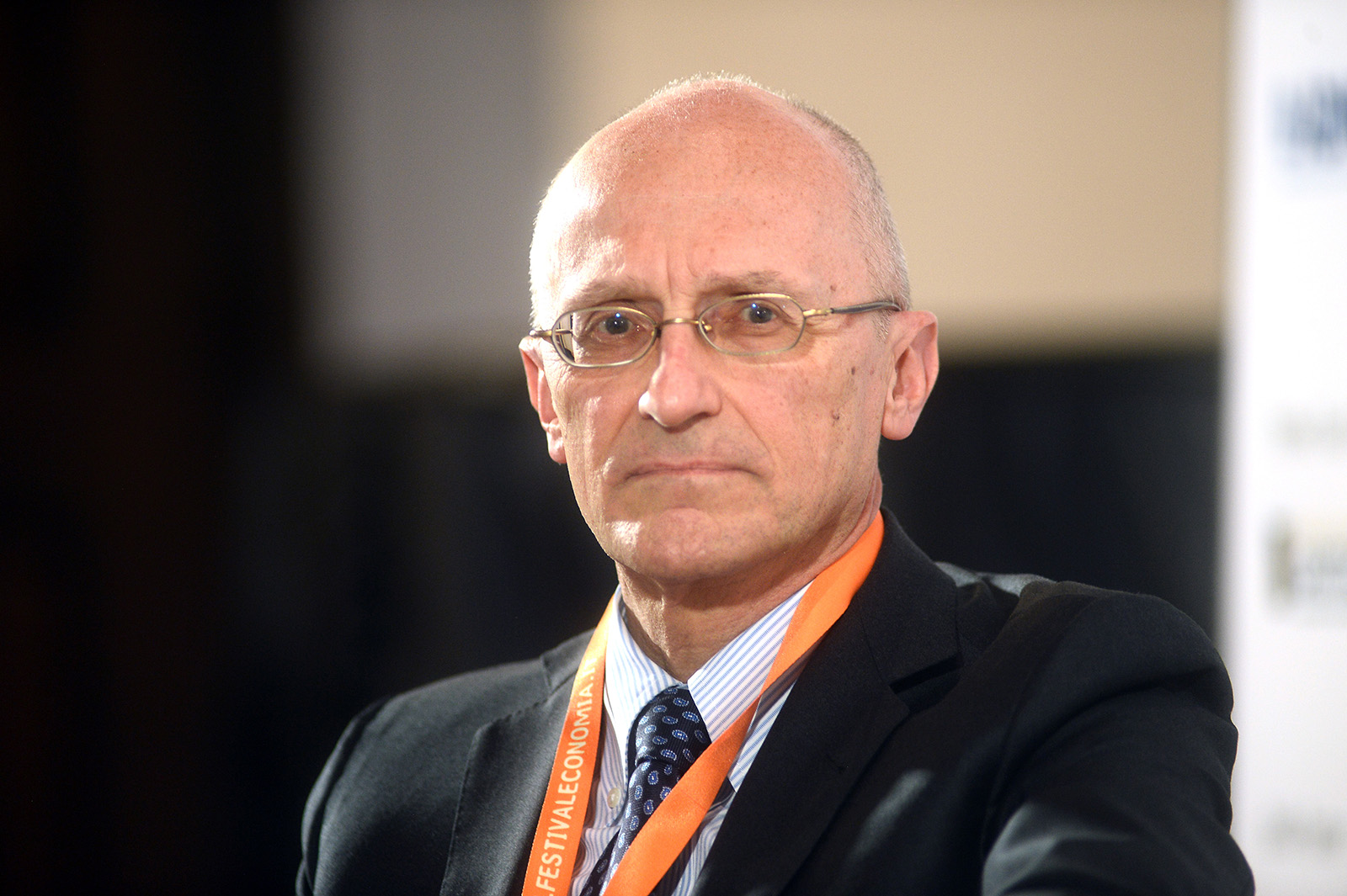 Chair of the European Central Bank's Supervisory Board Andrea Enria at the Trento Economy Festival in June 2022 in Trento, Italy. 