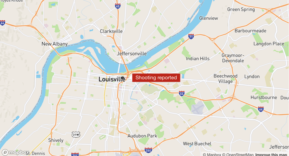 Here’s where the shooting took place in Louisville