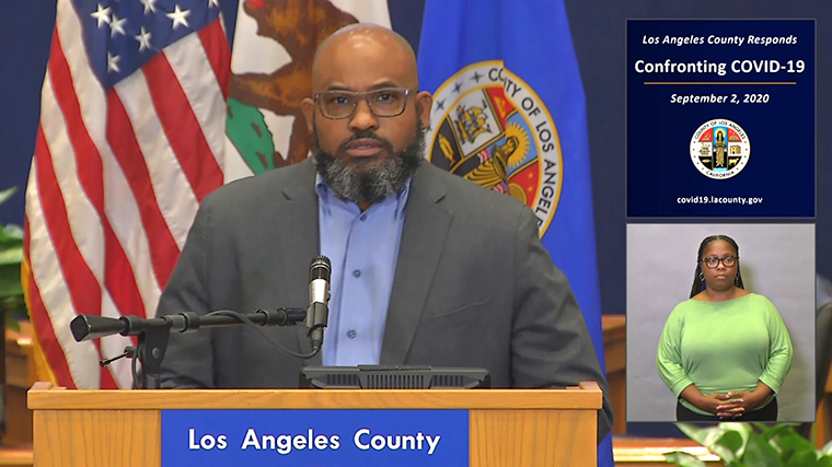 Los Angeles County Health Officer Muntu Davis