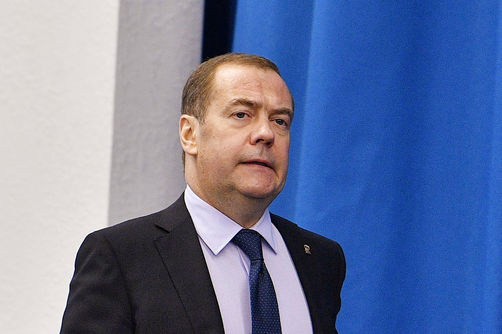 Dmitry Medvedev attends a meeting in Moscow on July 18.
