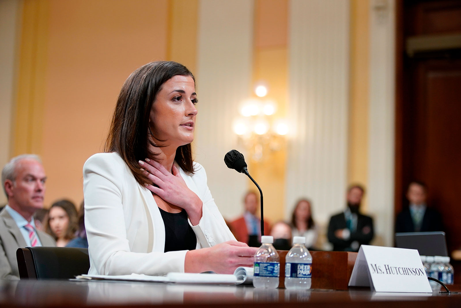 Cassidy Hutchinson testifies before the House select committee on June 28. 