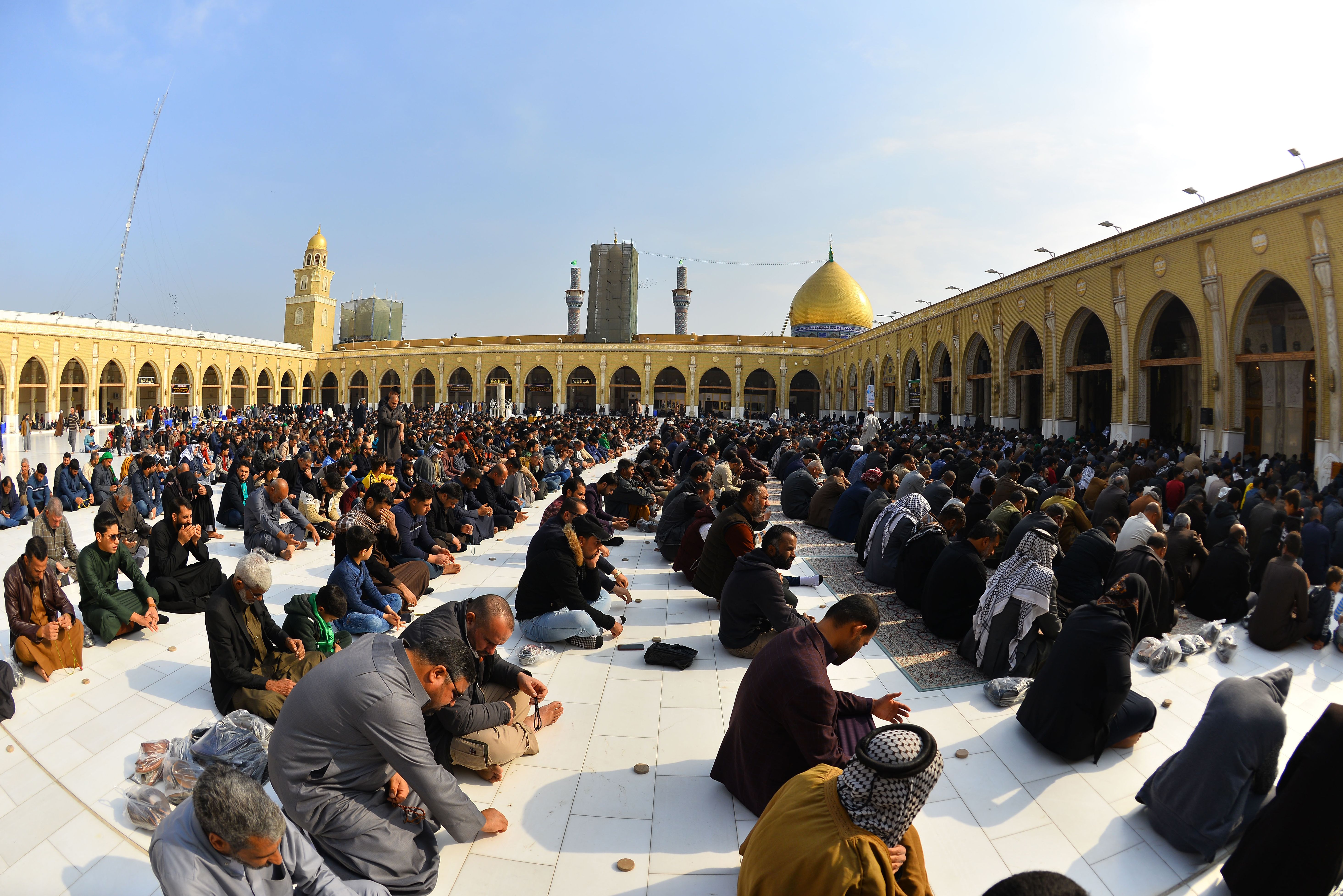 A mourning prayer for Qasem Soleimani at the Great Mosque of Kufa in central Iraq on January 3. 