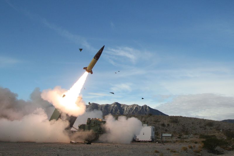 An early version of an Army Tactical Missile System is tested on December 14, 2021, at White Sands Missile Range in New Mexico. 