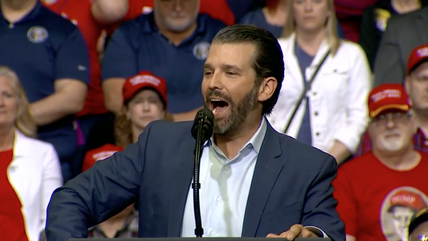 Donald Trump Jr. riffs on Michael Avenatti and Adam Schiff to warm up ...