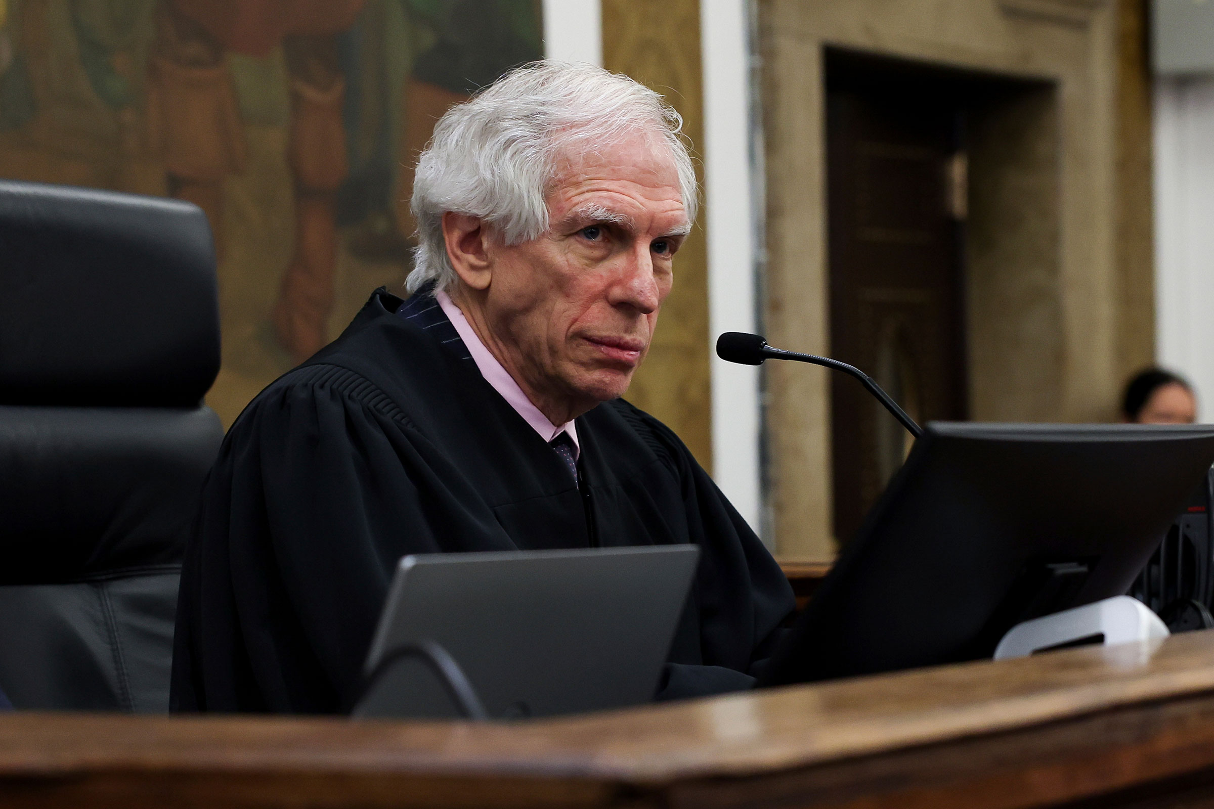 Judge Arthur Engoron attends the closing arguments in the Trump Organization civil fraud trial at New York State Supreme Court in the Manhattan borough of New York on Thursday.