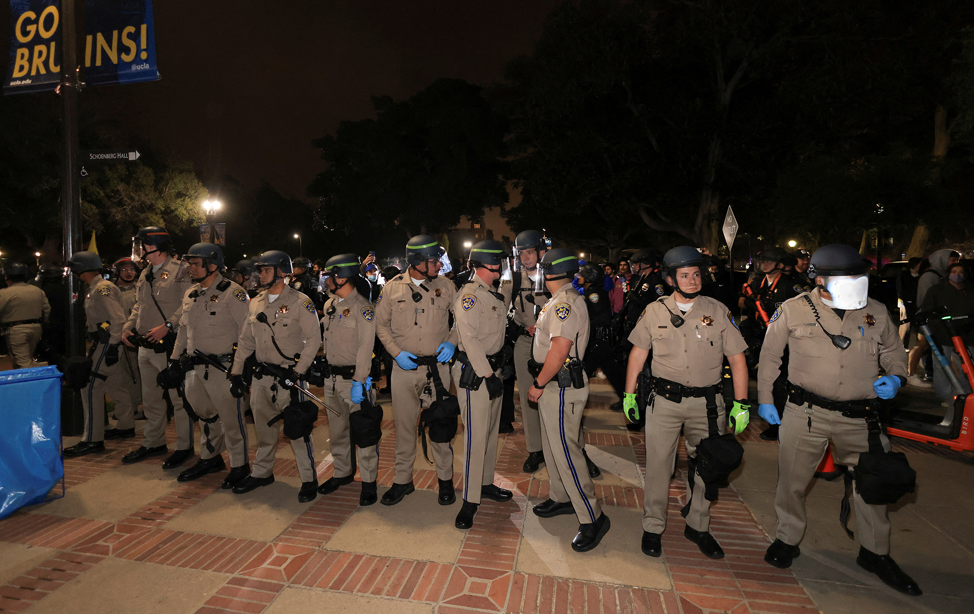 Police have arrived on UCLA's campus