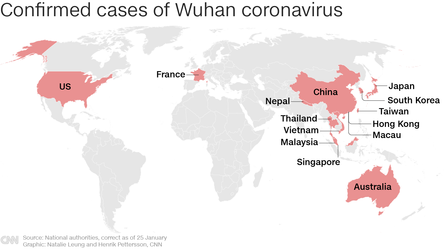 Where The Virus Has Spread Worldwide