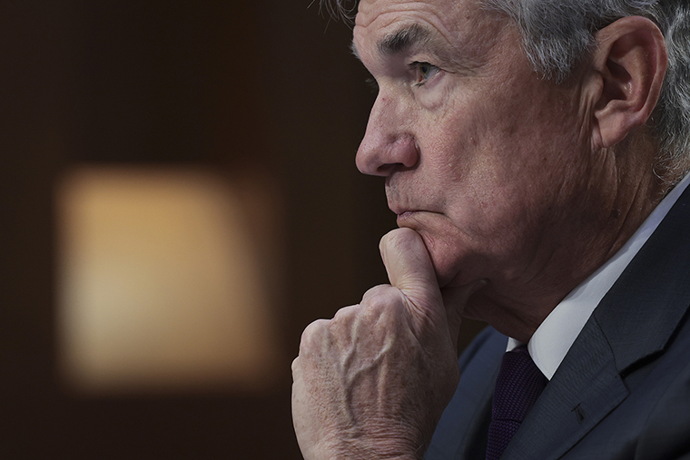 Federal Reserve Chair Jerome Powell testified before the Senate Banking Committee on March 7 in Washington, DC. 