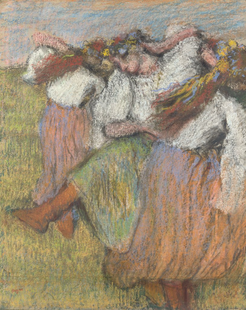 "Ukrainian Dancers" by Edgar Degas (1899). 