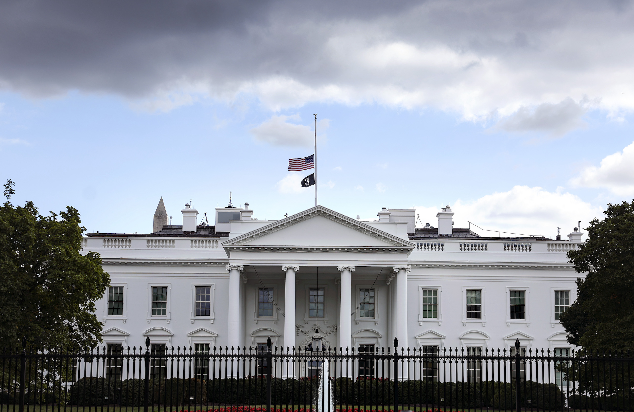The White House on September 8. 