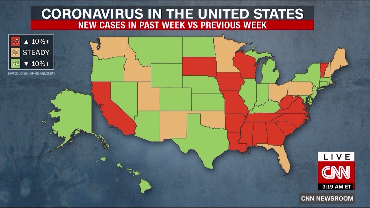 Coronavirus Usa Map Live