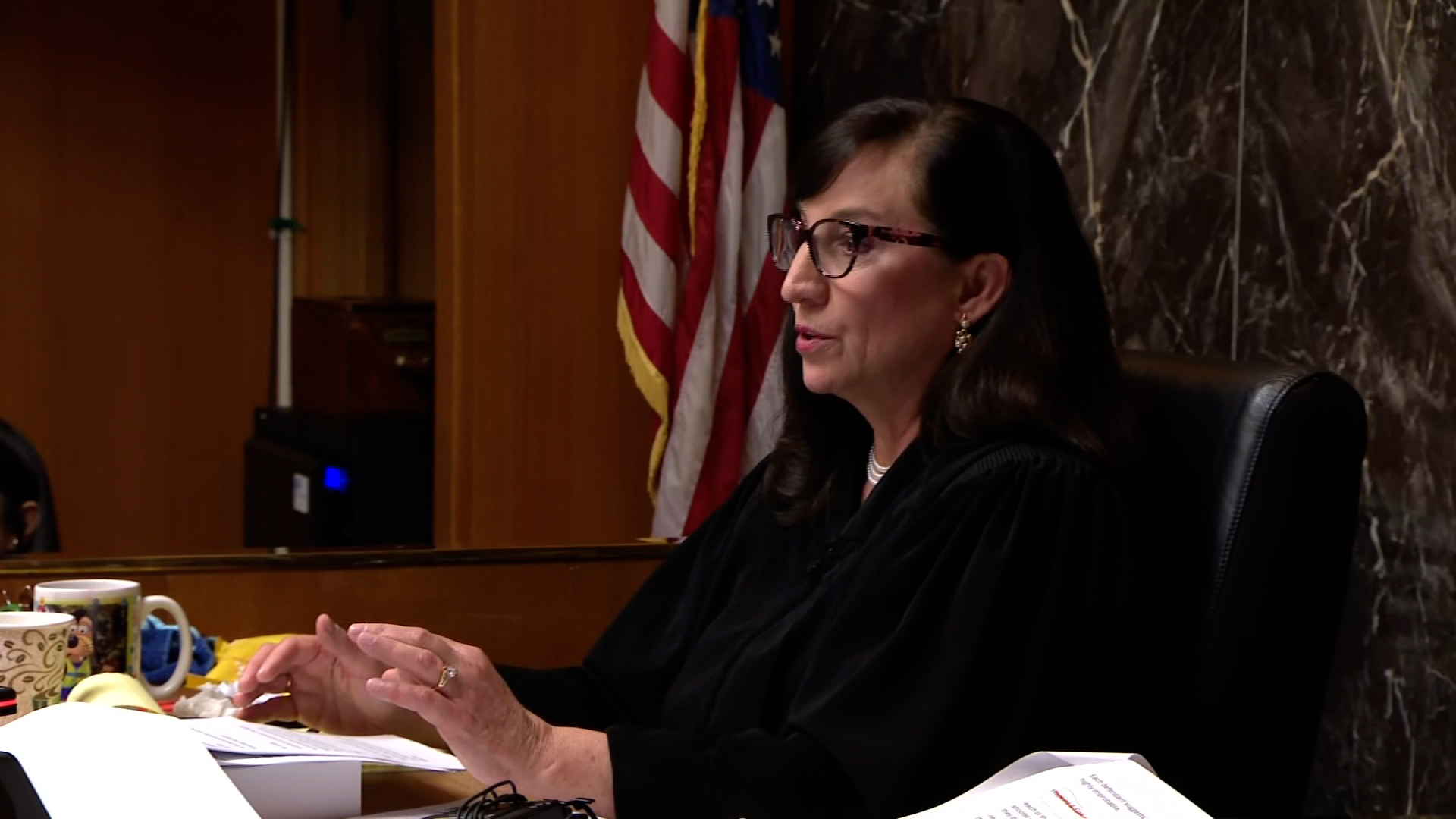 Judge Cheryl Matthews speaks in court during the Crumbleys sentencing hearing on Tuesday. 