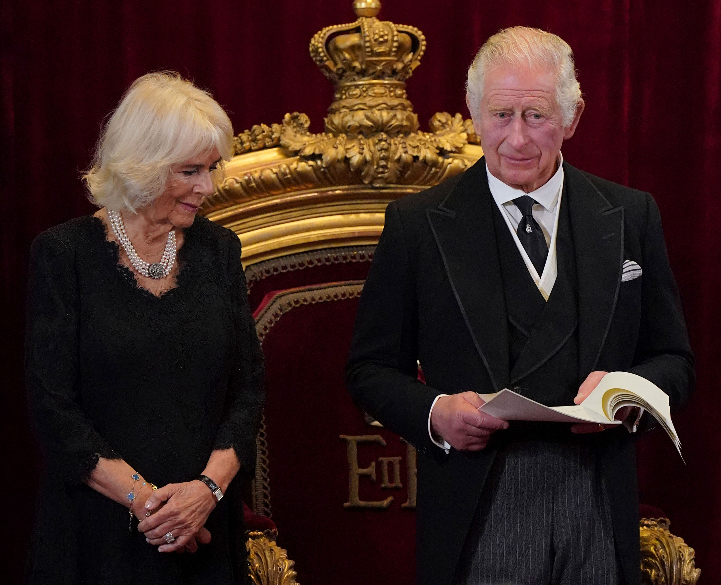 King Charles and Camilla attended the second section of the proclamation ceremony.