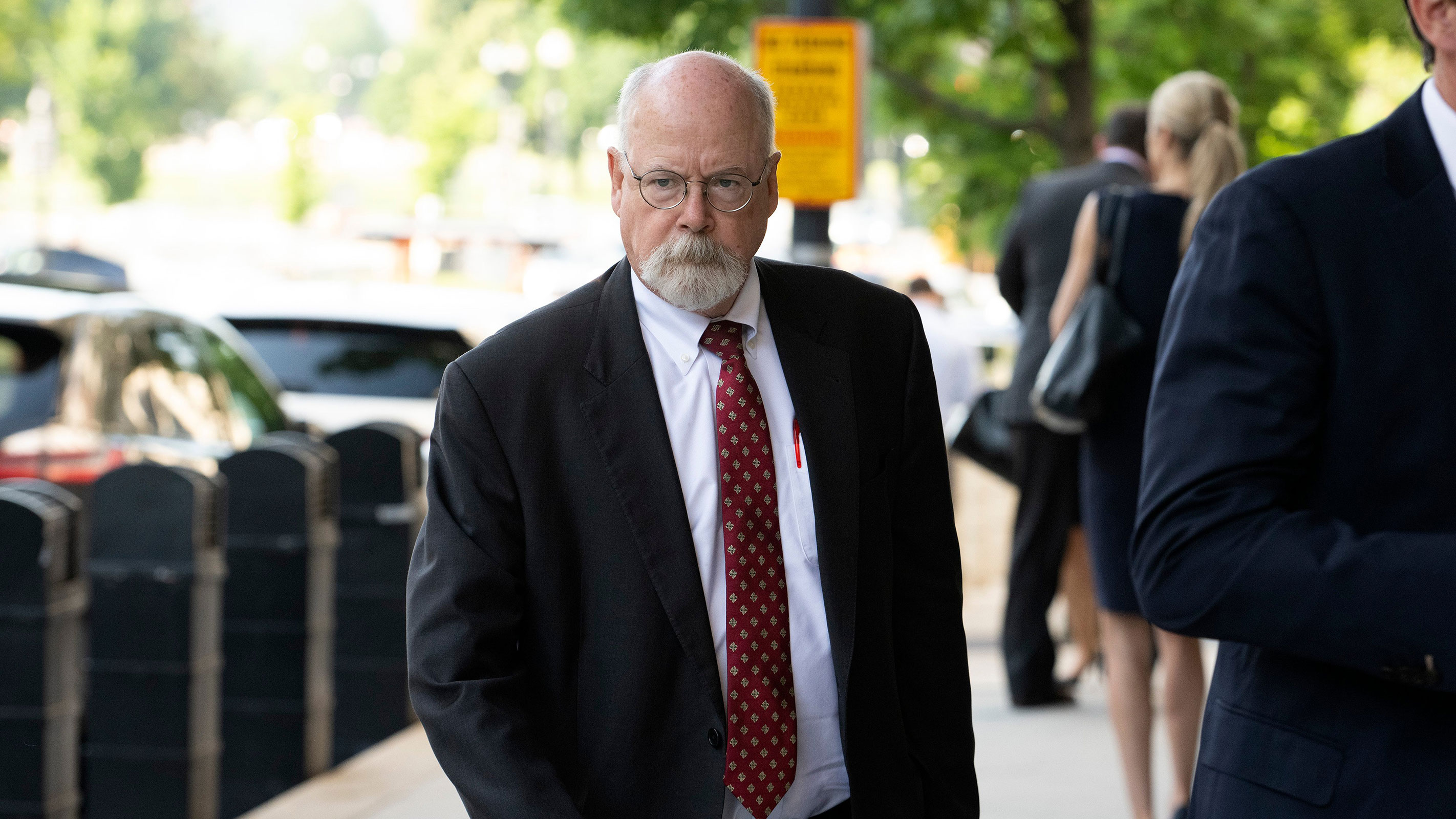 Special counsel John Durham arrives at federal court in Washington, DC, in May 2022.