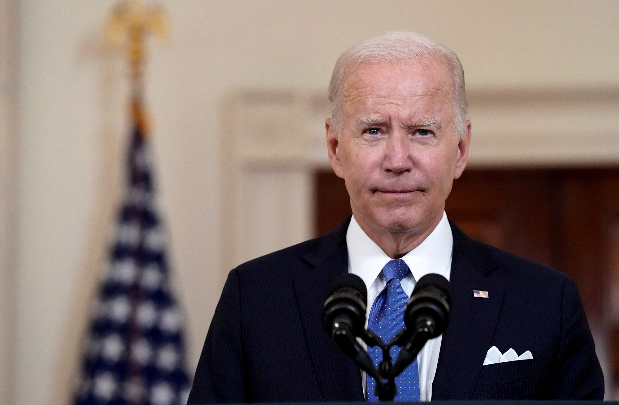 President Joe Biden speaks at the White House in Washington, on Friday, June 24.