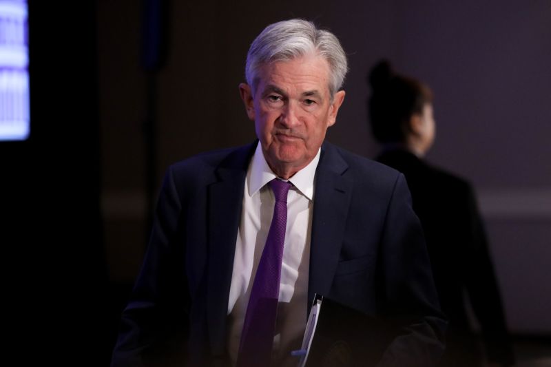 Jerome Powell, Chairman of the U.S. Federal Reserve, at the National Association of Business Economics (NABE) economic policy conference in Washington, D.C, in March.