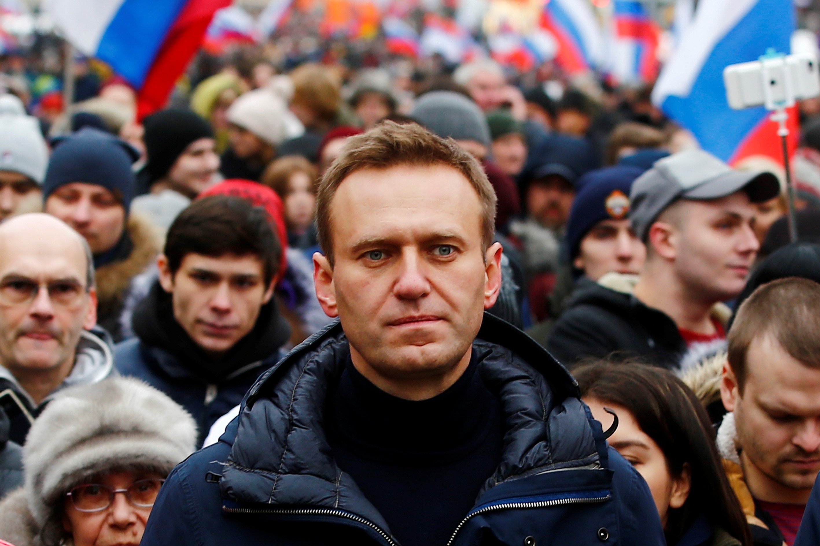 Alexey Navalny is seen in Moscow in 2019.
