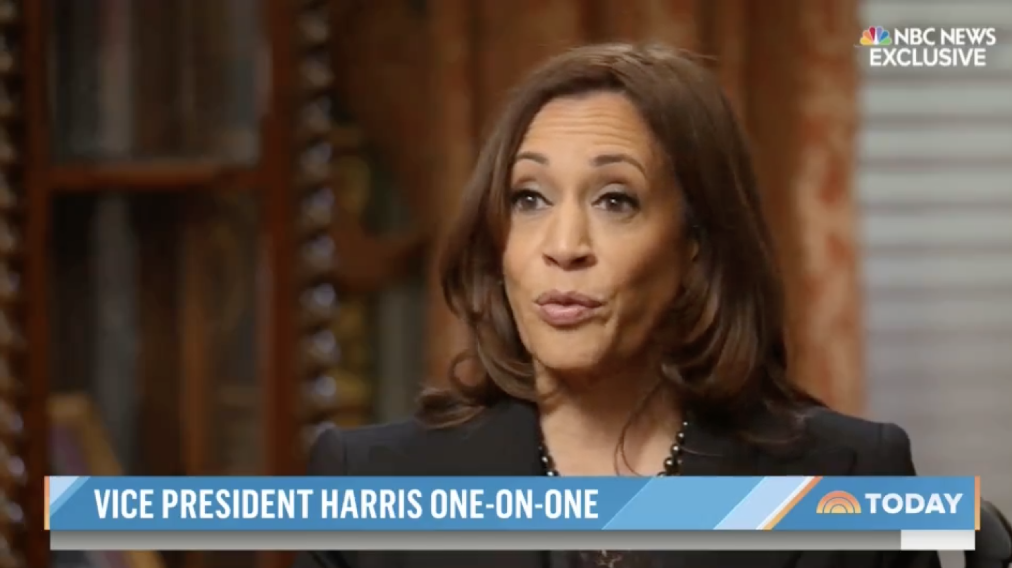 Vice President Kamala Harris appears on NBC’s Today Show on 13 January 2022