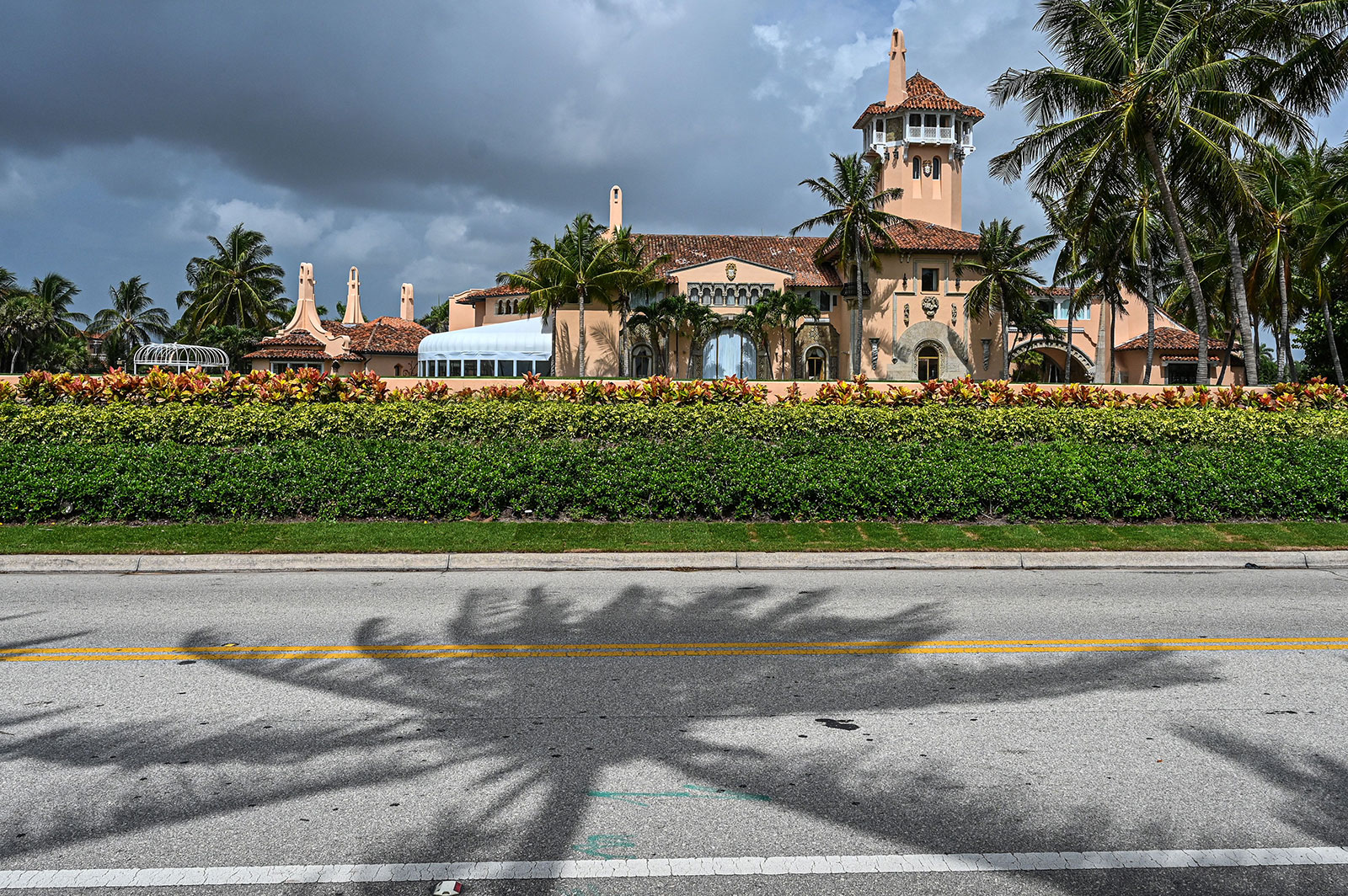 Former President Donald Trump's Mar-a-Lago residence in Palm Beach, Florida, on August 9.