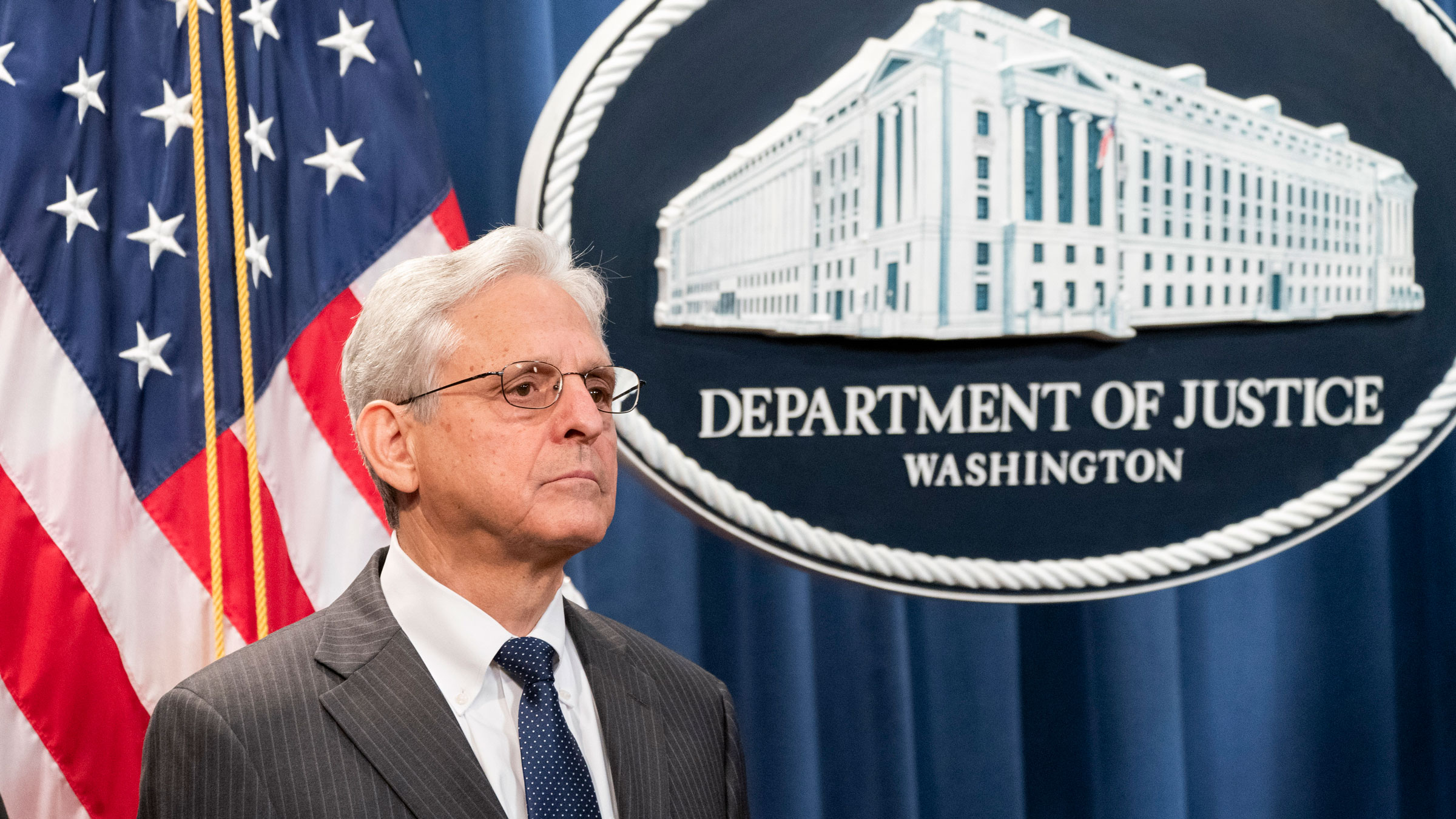 Attorney General Merrick Garland attends a news conference last week.