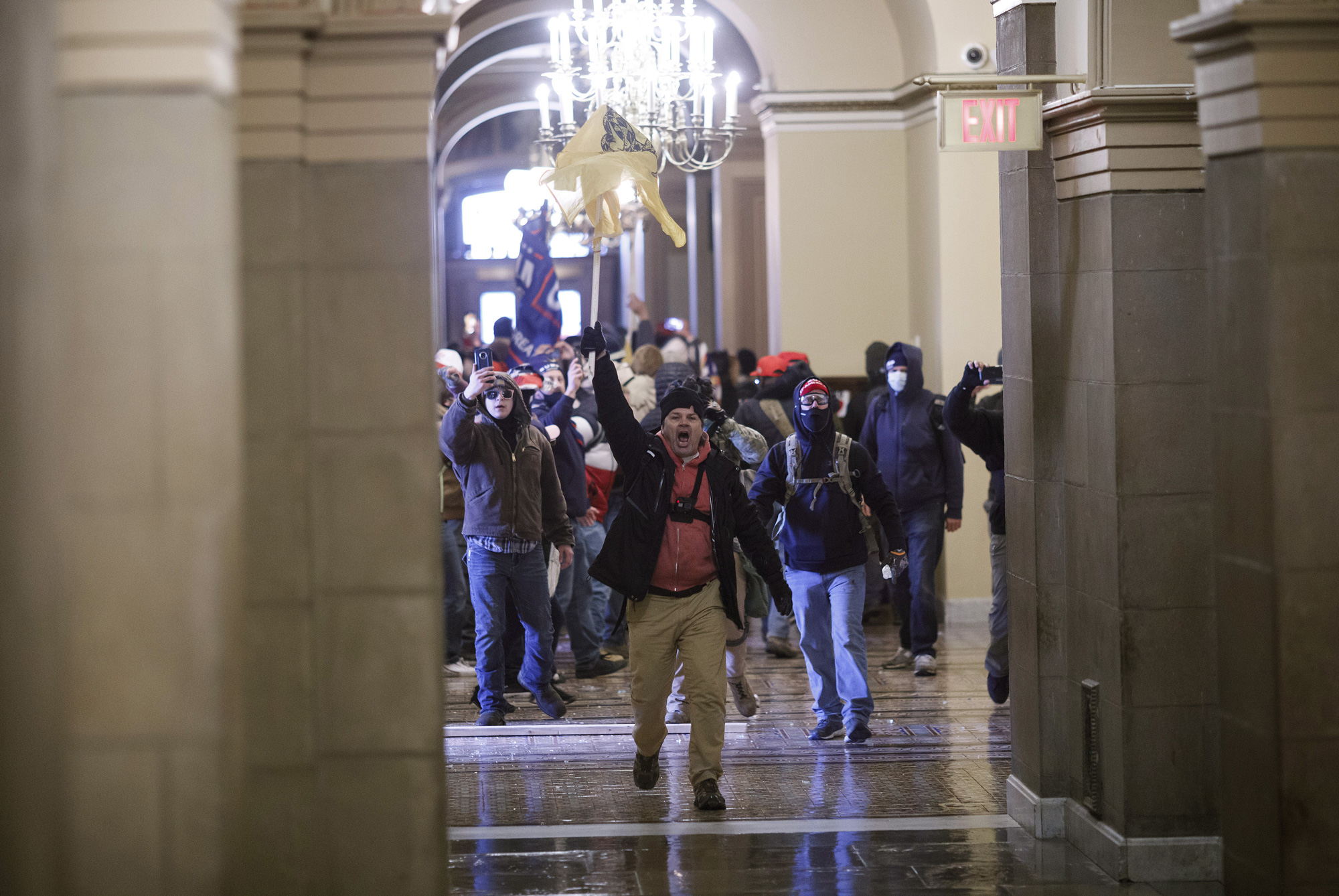 Demonstrators breaches barricades to enter the U.S. Capitol during a protest at the Ellipse in Washington, D.C., on January 6. 