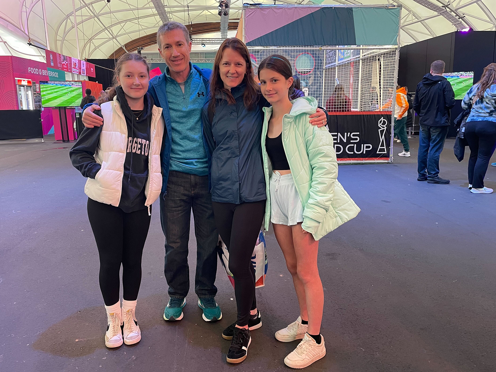 From left: Livia, Randy, Laurenne and Lisette Moreland are back at a World Cup for the first time since 2016.