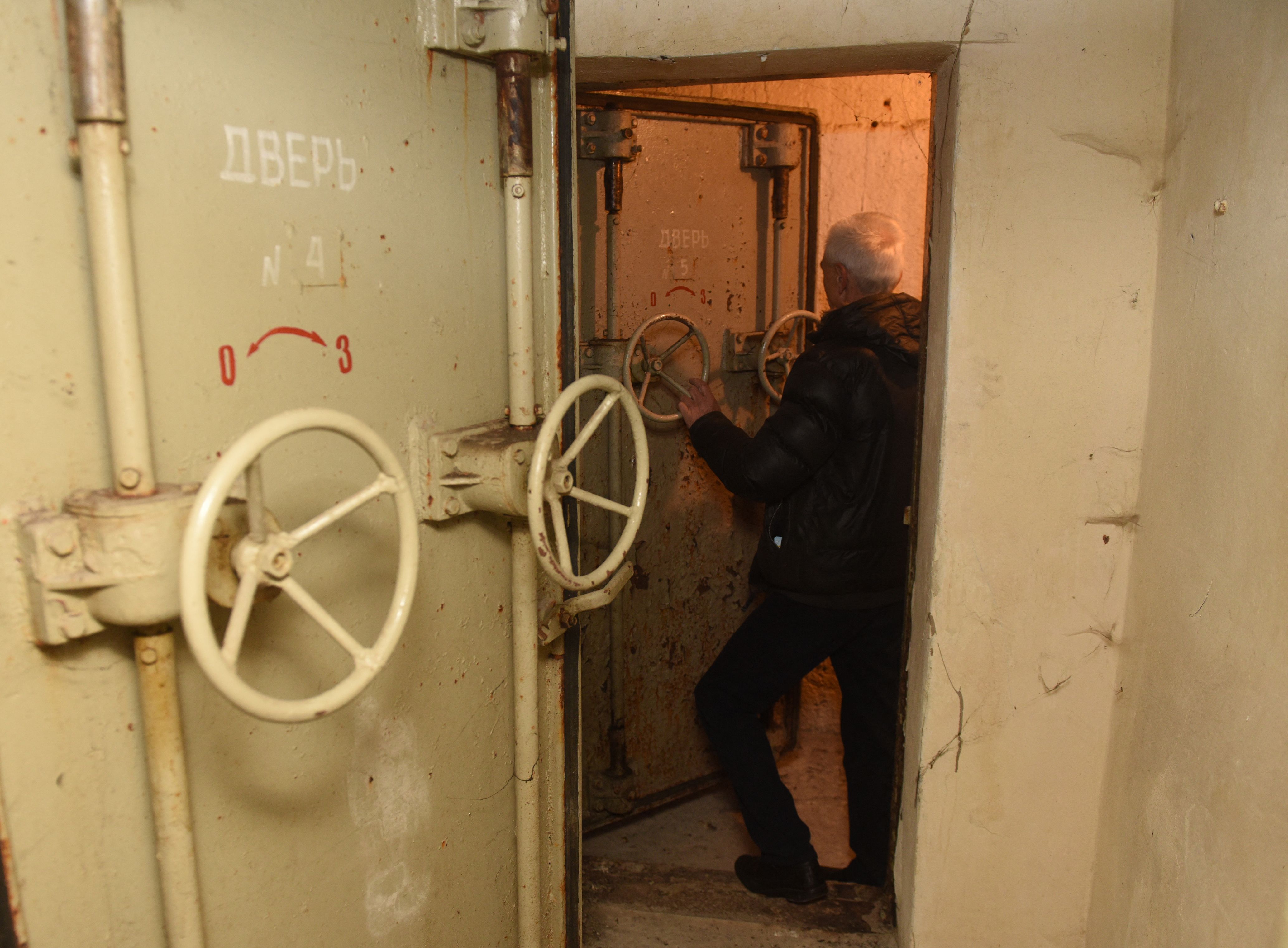 Biden Administration Considering Moving More US Troops Further East In Europe - CNN 5 An employee inspects a bomb shelter located in the center of the western Ukrainian city of Lviv on February 21.