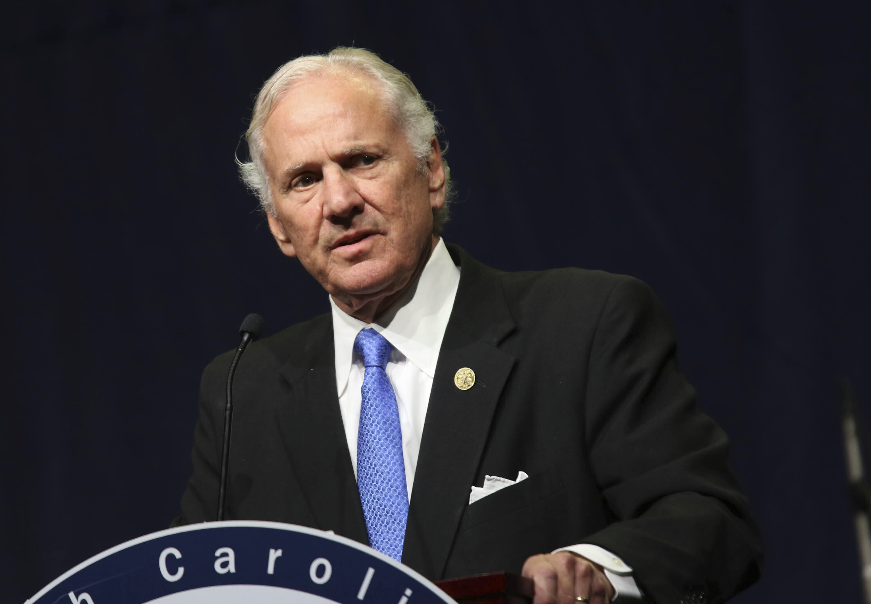 South Carolina Gov. Henry McMaster speaks at an event in Columbia, South Carolina, on July 30.