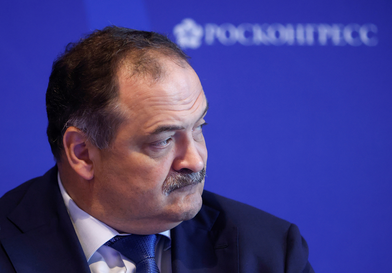 Dagestan's President Sergey Melikov attends a session of the St. Petersburg International Economic Forum (SPIEF) in Saint Petersburg on June 16.