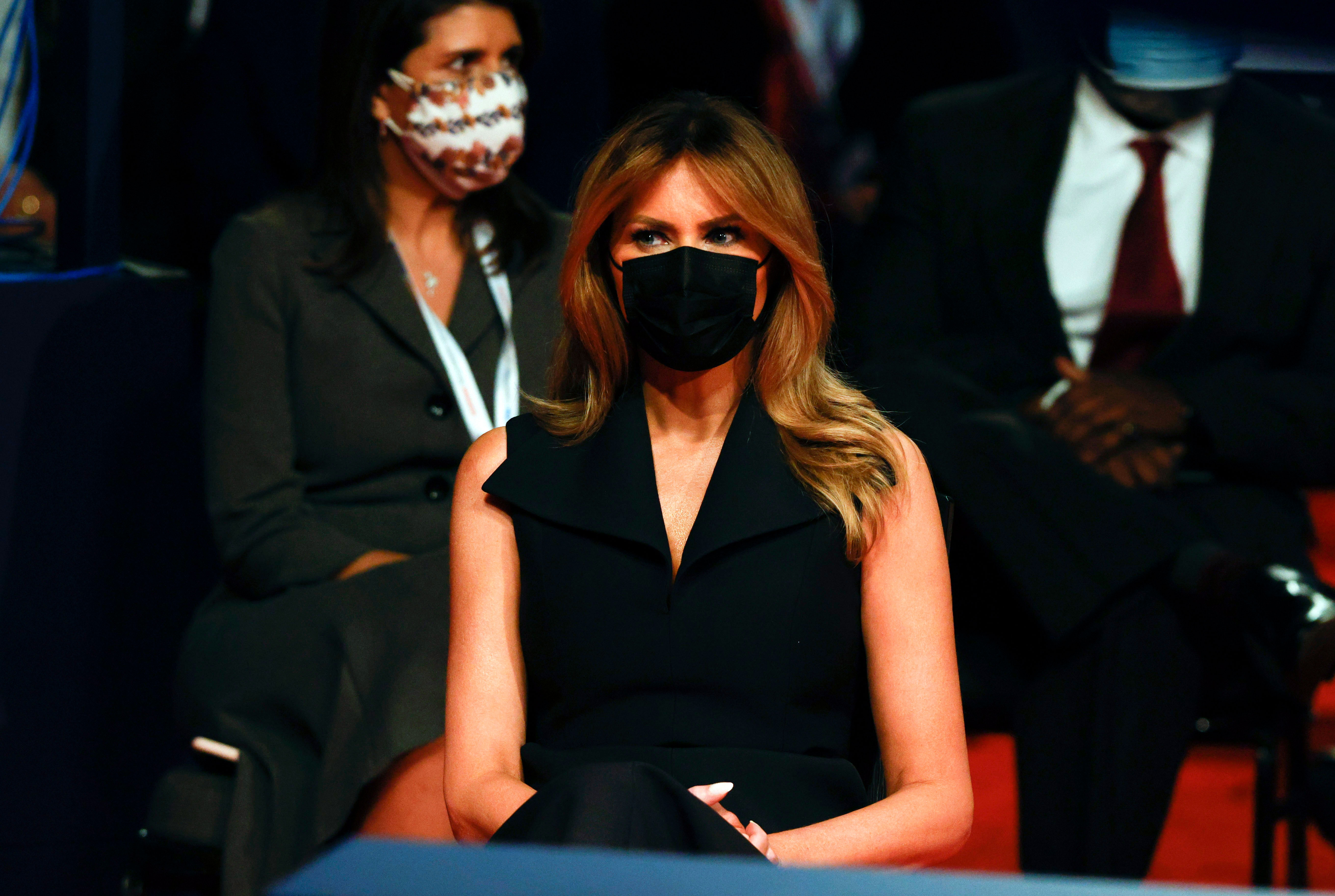 First lady Melania Trump attends a presidential debate in Nashville on October 22.