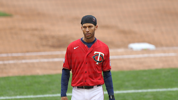 Minnesota Twins' Andrelton Simmons  seen during a baseball game against the Seattle Mariners, Saturday, April 10, in Minneapolis. 