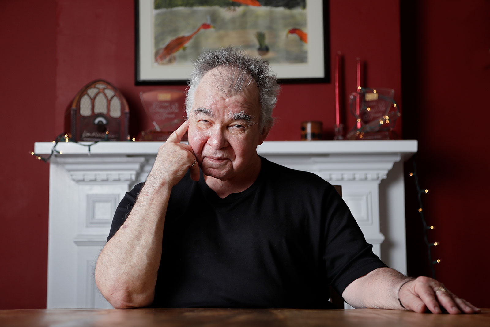 John Prine pictured in his office in Nashville on June 20, 2017.