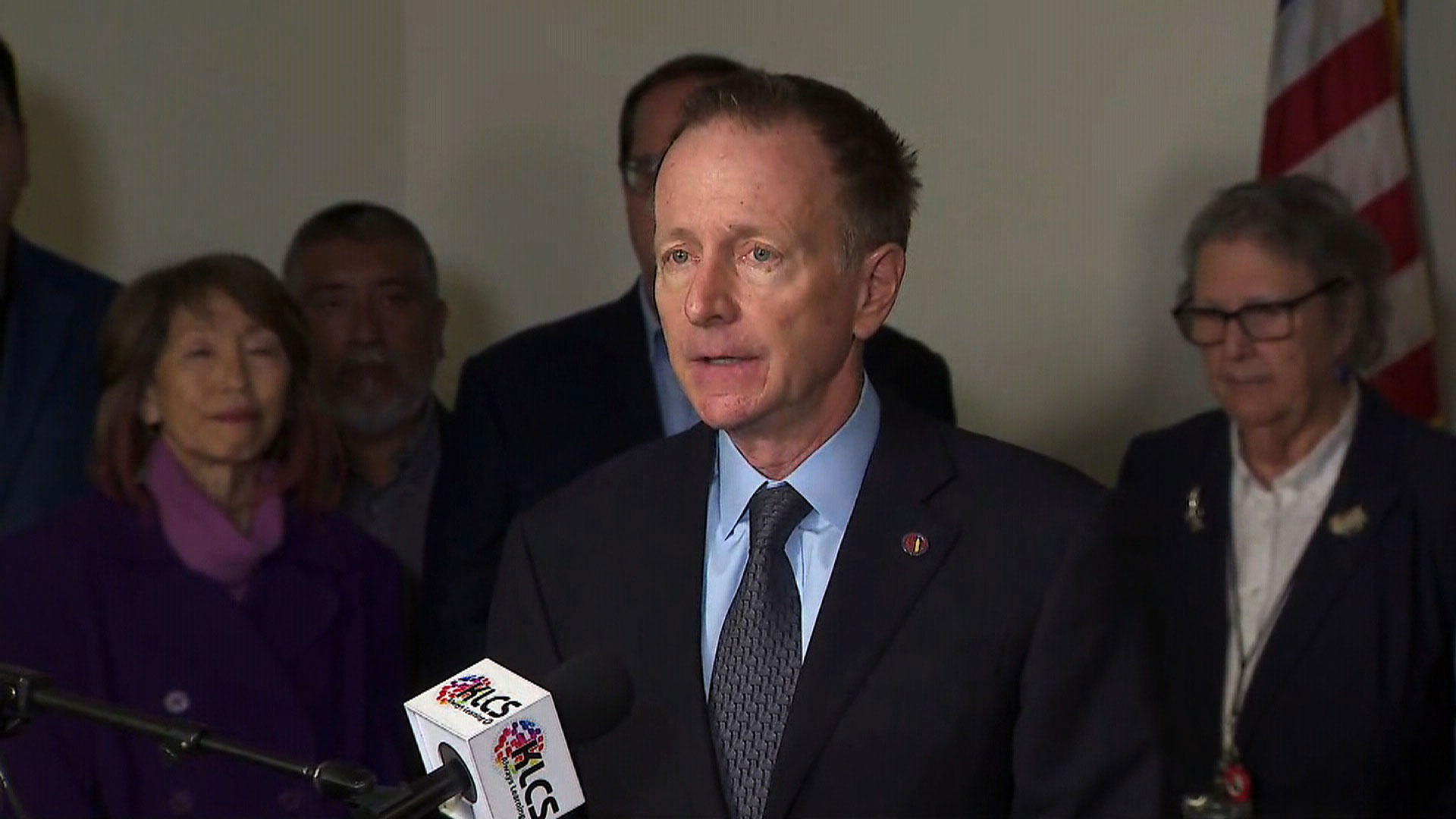 LAUSD Superintendent Austin Beutner speaks at a press conference on Friday. 