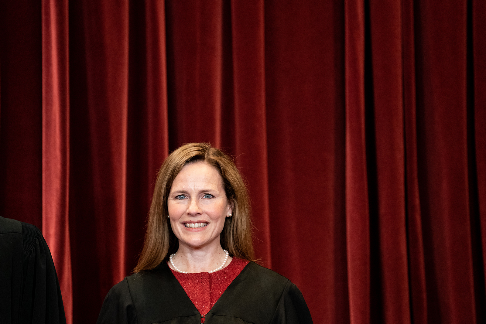 Associate Justice Amy Coney Barrett at the Supreme Court in Washington, DC on April 23, 2021.