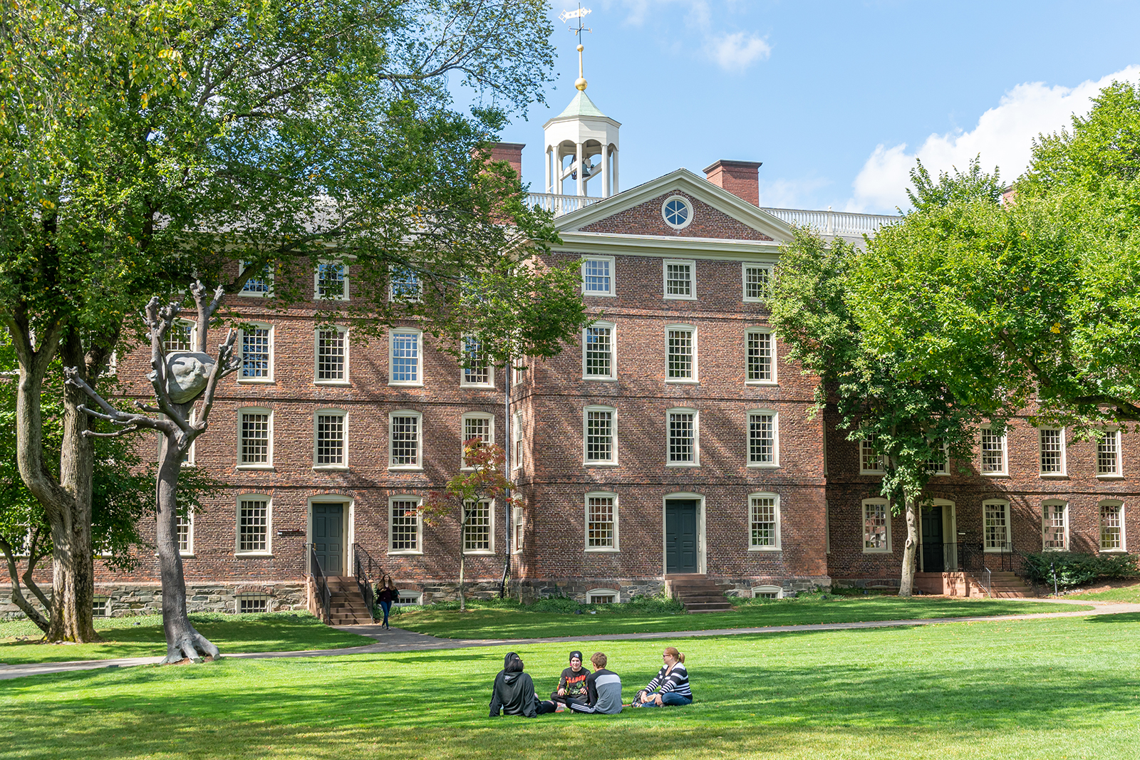 University Hall pictured on the campus of Brown University in Providence, Rhode Island, on September 30, 2019. 