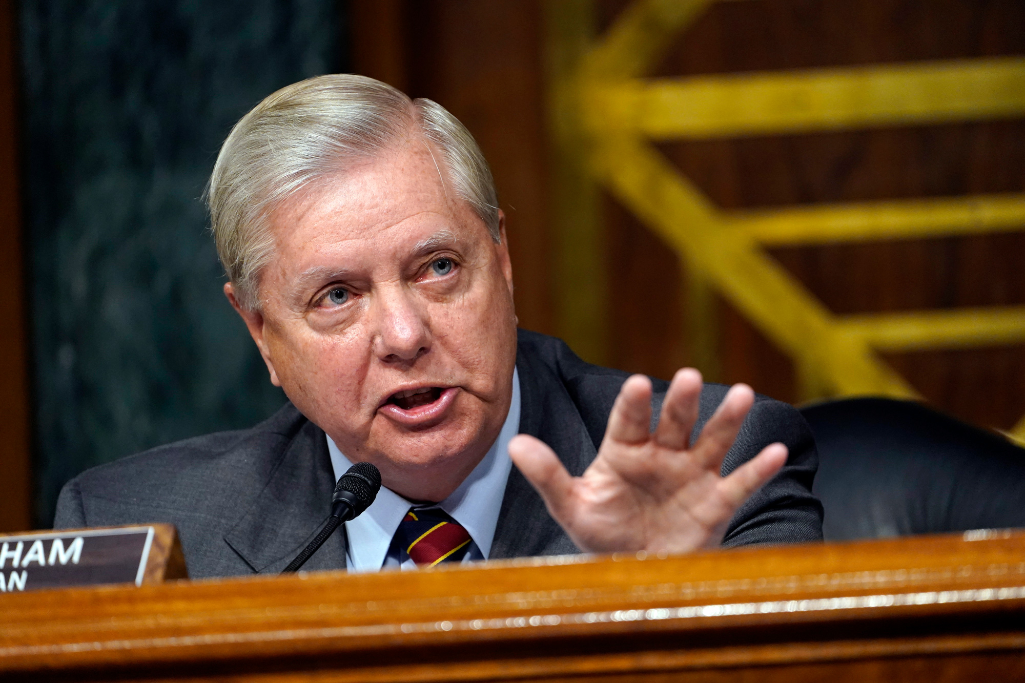 Sen. Lindsey Graham speaks during a Senate Judiciary Committee hearing on November 10 on Capitol Hill in Washington, DC. 