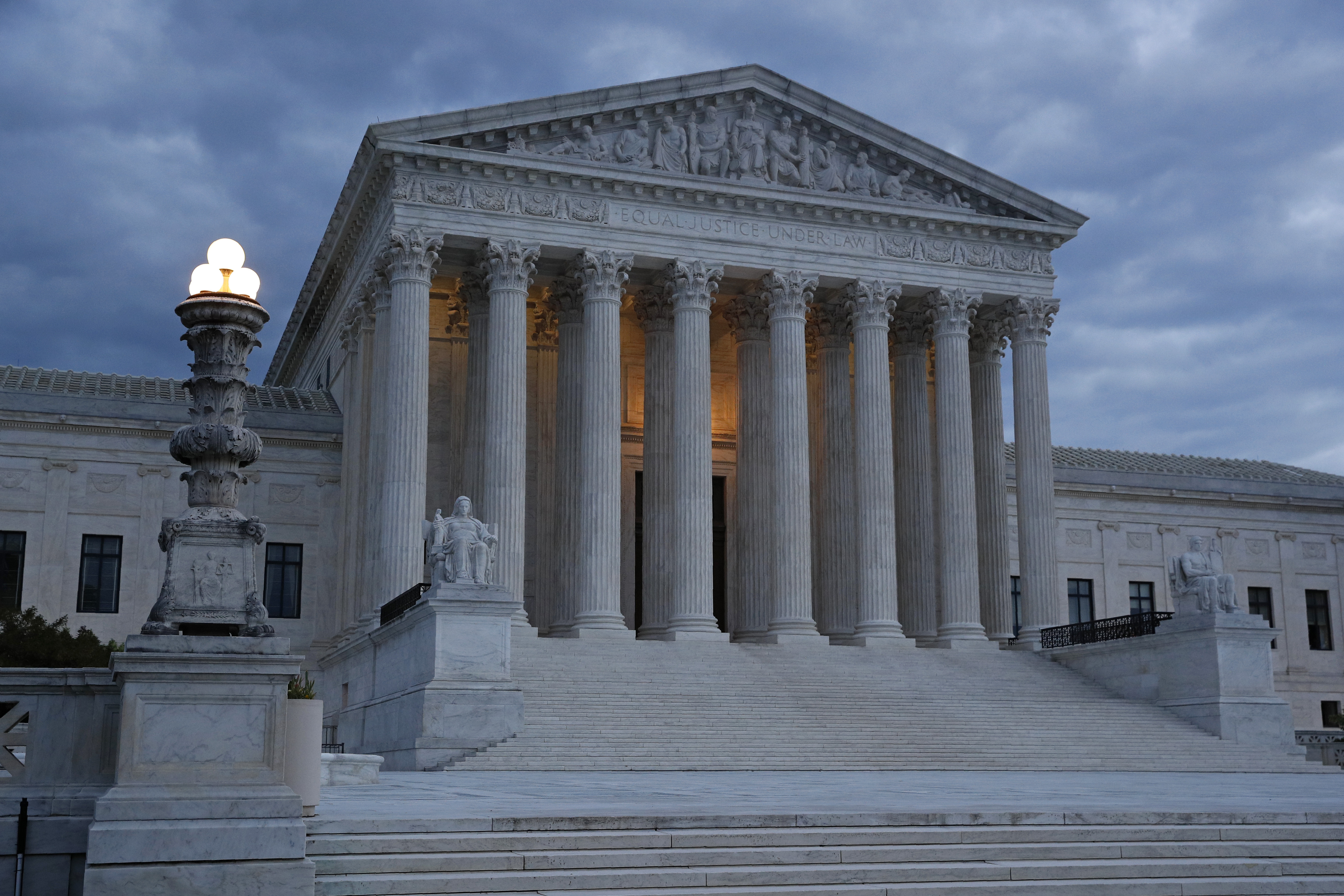 The Supreme Court in Washington is pictured on May 3.