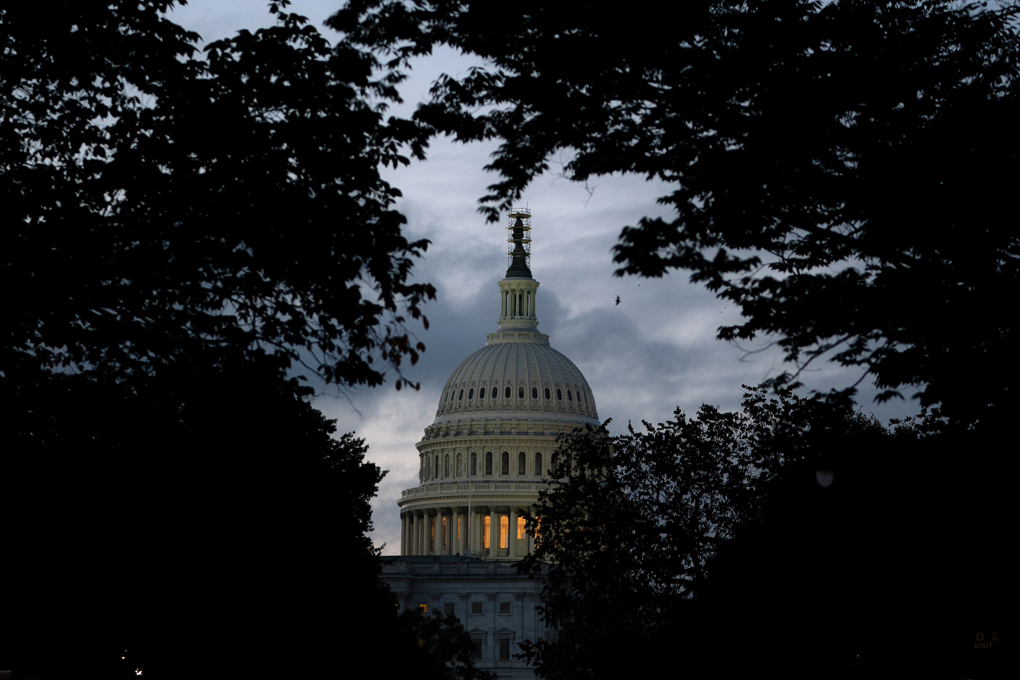 The Capitol Building is seen at sunrise on September 30.