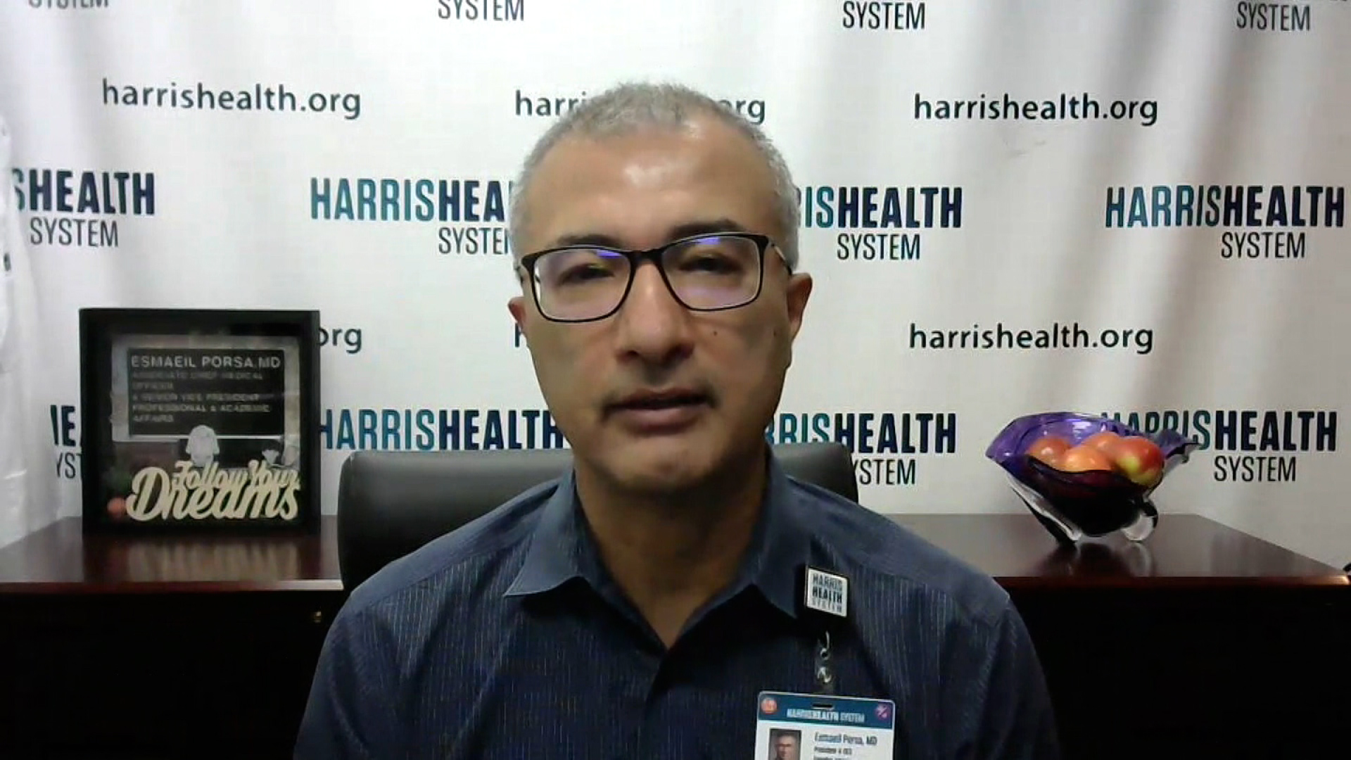 Dr. Esmaeil Porsa, CEO and President of Harris Health Systems in Houston, Texas.