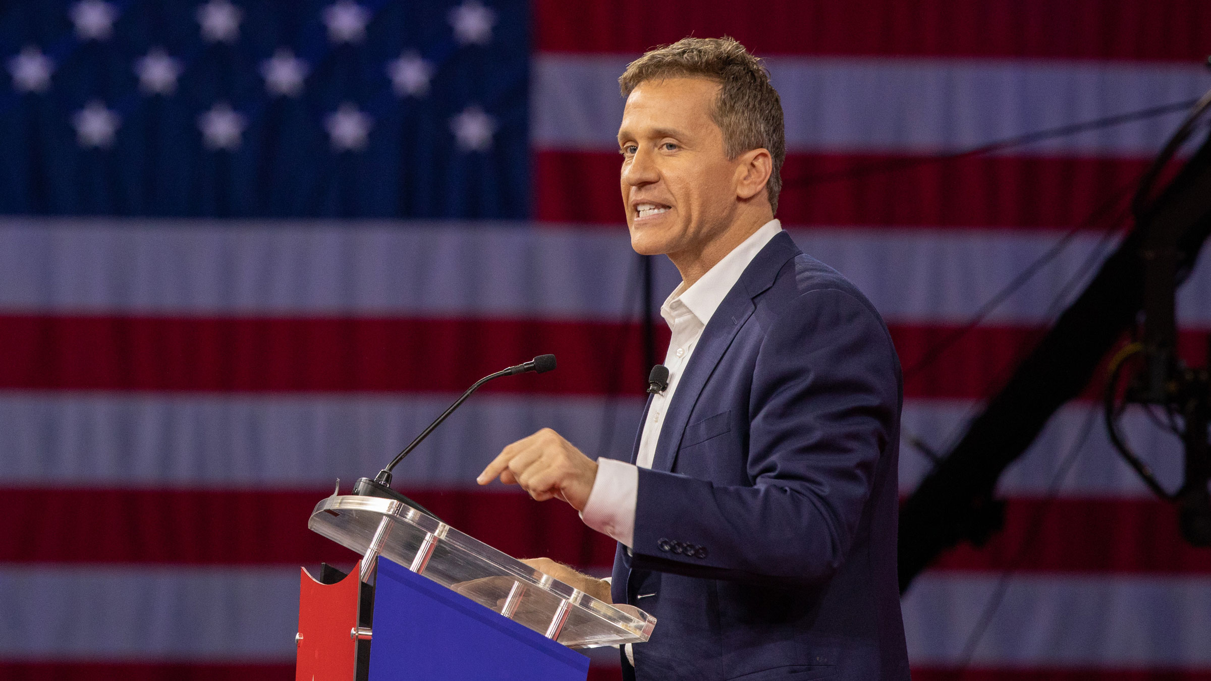 Eric Greitens speaks at the Conservative Political Action Conference in February.