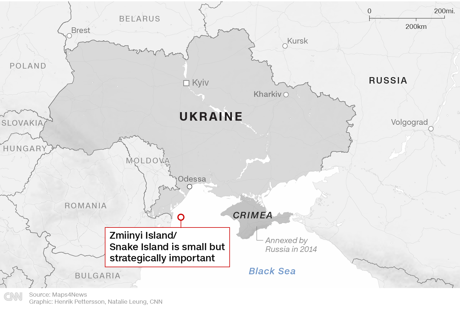 Un ufficiale militare ucraino ha detto che era “troppo presto” per stabilire un avamposto a Snake Island