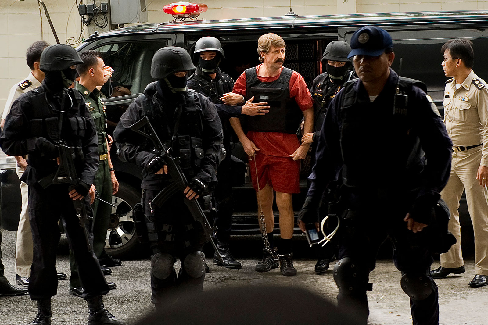 Viktor Bout arrives at a criminal court in Bangkok ,Thailand, in 2010.